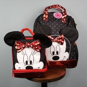 Disney Minnie Mouse Matching Backpack & Lunch Box